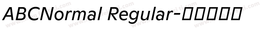ABCNormal Regular字体转换